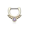 Golden Opal Grandiose WildKlass Septum Clicker-WildKlass Jewelry