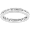 WildKlass Rhodium Plated White Eternity Ring-WildKlass Jewelry