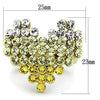 WildKlass Stainless Steel Ring IP Gold Women Top Grade Crystal Multi Color-WildKlass Jewelry