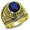 WildKlass Stainless Steel Navy Ring IP Gold Men Synthetic Montana-WildKlass Jewelry