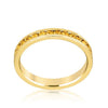 WildKlass Stylish Stackables Yellow Crystal Gold Ring-WildKlass Jewelry