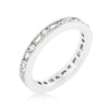 WildKlass Alternating Cubic Zirconia Eternity Band-WildKlass Jewelry