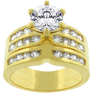 WildKlass Formal Gold ToneEngagement Set-WildKlass Jewelry