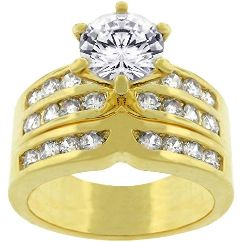 WildKlass Formal Gold ToneEngagement Set-WildKlass Jewelry