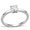 WildKlass Stainless Steel Ring High Polished Women AAA Grade CZ Clear-WildKlass Jewelry