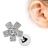 316L Stainless Steel Dazzling Flower WildKlass Cartilage Earring-WildKlass Jewelry