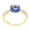 WildKlass Light Purple Cushion Cut Cubic Zirconia Engagement Ring-WildKlass Jewelry