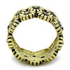 WildKlass Stainless Steel Ring IP Gold Women AAA Grade CZ Clear-WildKlass Jewelry