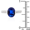 WildKlass Blue Oval Cubic Zirconia Engagement Ring-WildKlass Jewelry
