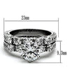 WildKlass Stainless Steel Western Ring High Polished (no Plating) Women AAA Grade CZ Clear-WildKlass Jewelry