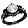 WildKlass Stainless Steel Ring IP Women AAA Grade CZ Clear-WildKlass Jewelry
