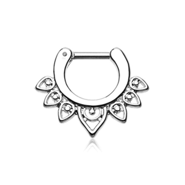 Acerose Filigree WildKlass Septum Clicker-WildKlass Jewelry