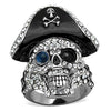 WildKlass Stainless Steel Ring Two-Tone IP Black Women Synthetic Montana-WildKlass Jewelry