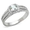 WildKlass 925 Sterling Silver Ring Rhodium Women AAA Grade CZ Clear-WildKlass Jewelry