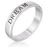 WildKlass DREAM Rhodium Plated Eternity Band-WildKlass Jewelry