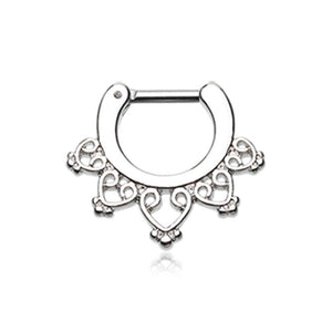 Royal Bliss Filigree WildKlass Septum Clicker-WildKlass Jewelry