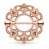 Tribal Shield Nipple WildKlass Ring with 316L Surgical Steel WildKlass Barbell-WildKlass Jewelry