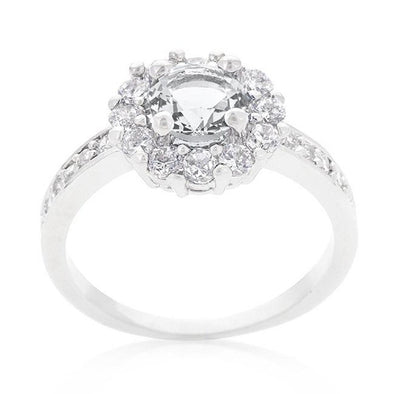 WildKlass Birthstone Engagement Ring in Clear-WildKlass Jewelry