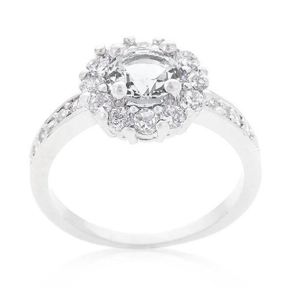 WildKlass Birthstone Engagement Ring in Clear-WildKlass Jewelry