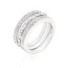 WildKlass Simple Cubic Zirconia Ring Set-WildKlass Jewelry