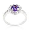 WildKlass Purple Halo Engagement Ring-WildKlass Jewelry