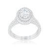 WildKlass Oval Wedding Ring Set-WildKlass Jewelry