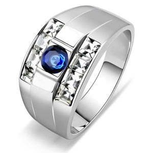 WildKlass Stainless Steel Ring High Polished Men Synthetic Montana-WildKlass Jewelry