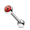 Snake Eye Inlaid Ball 316L Surgical Steel WildKlass Barbells-WildKlass Jewelry