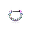Colorline Opal Paradigm WildKlass Septum Clicker-WildKlass Jewelry