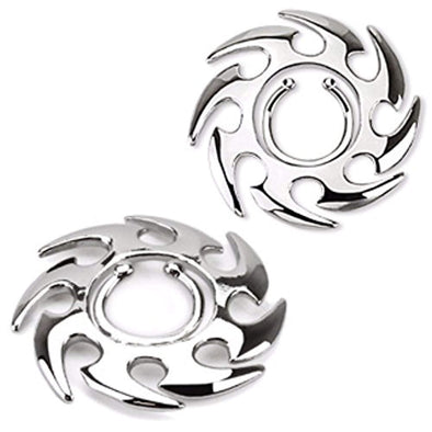 Tribal Swirl Clip On Nipple WildKlass Ring (Sold as Pair)-WildKlass Jewelry