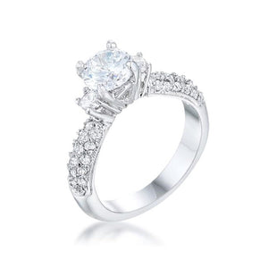 WildKlass Classic Pave Bridal Ring-WildKlass Jewelry