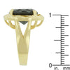 WildKlass Smokey Cubic Zirconia Organic Ring-WildKlass Jewelry