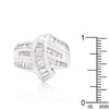 WildKlass Channel Set Overlap Ring-WildKlass Jewelry