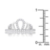 WildKlass 0.2ct Rhodium Plated Simple Crown Ring-WildKlass Jewelry