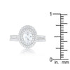 WildKlass Oval Wedding Ring Set-WildKlass Jewelry