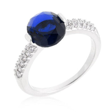WildKlass Blue Oval Cubic Zirconia Engagement Ring-WildKlass Jewelry
