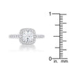 WildKlass 1.5ct Clear CZ Rhodium Plated Art Deco Ring-WildKlass Jewelry