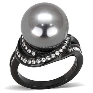 WildKlass Stainless Steel Ring IP Women Synthetic Gray-WildKlass Jewelry