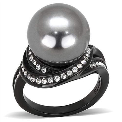 WildKlass Stainless Steel Ring IP Women Synthetic Gray-WildKlass Jewelry