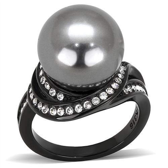 WildKlass Stainless Steel Ring IP Women Synthetic Gray-WildKlass Jewelry