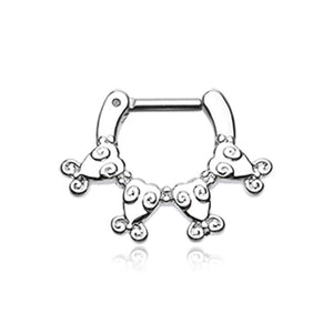 Tribal Ingara WildKlass Septum Clicker-WildKlass Jewelry