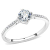 WildKlass Stainless Steel Ring High Polished Women AAA Grade CZ Clear-WildKlass Jewelry