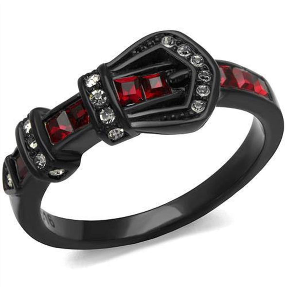 WildKlass Stainless Steel Ring IP Women Top Grade Crystal Multi Color-WildKlass Jewelry