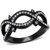 WildKlass Stainless Steel Ring IP Women AAA Grade CZ Amethyst-WildKlass Jewelry