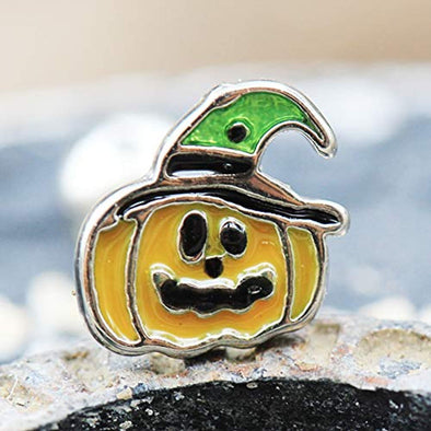316L Stainless Steel Halloween Pumpkin WildKlass Cartilage Earring-WildKlass Jewelry