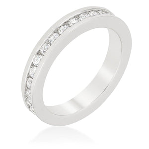 WildKlass Channel Set Eternity Band-WildKlass Jewelry