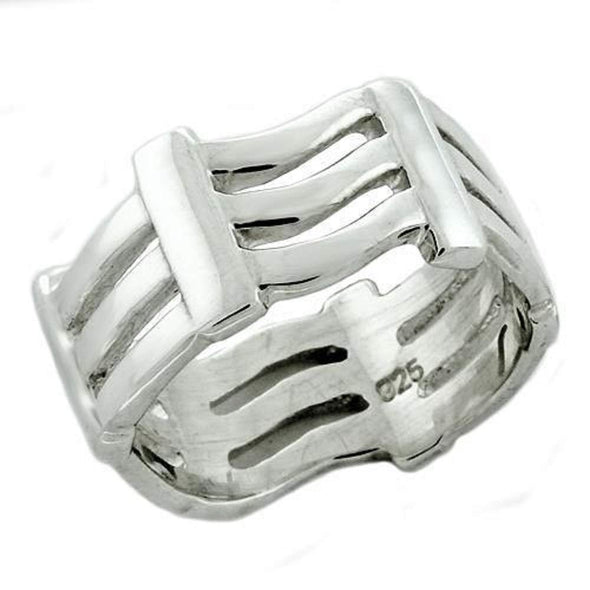 WildKlass 925 Sterling Silver Ring High-Polished Women-WildKlass Jewelry
