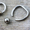 Titanium Flat Top WildKlass Captive Bead Rings-WildKlass Jewelry