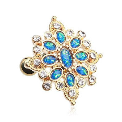Opal Roesia Ornate Cartilage Tragus Earring-WildKlass Jewelry