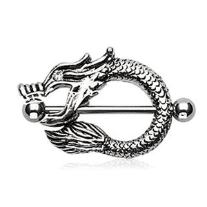 Dragon 316L Surgical Steel WildKlass Nipple Shield-WildKlass Jewelry